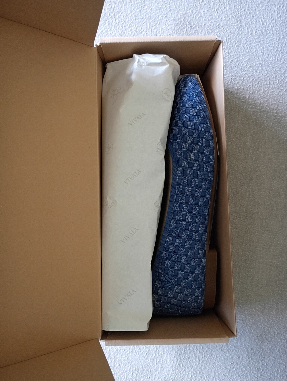 Vivaia Margo 2.0 Denim Square Toe Flats Size 7 NWT - Picture 7 of 7